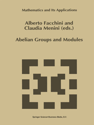cover image of Abelian Groups and Modules